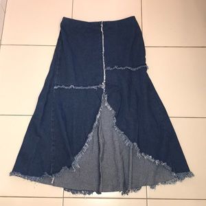 Midi Denim Skirt